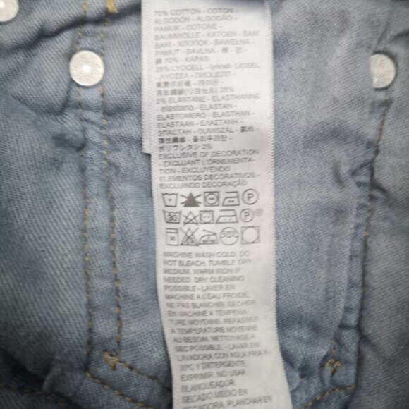 Levis 512 Mens Size 31 Waist Narrow Leg Medium Wash Blue Jeans - Picture 8 of 13